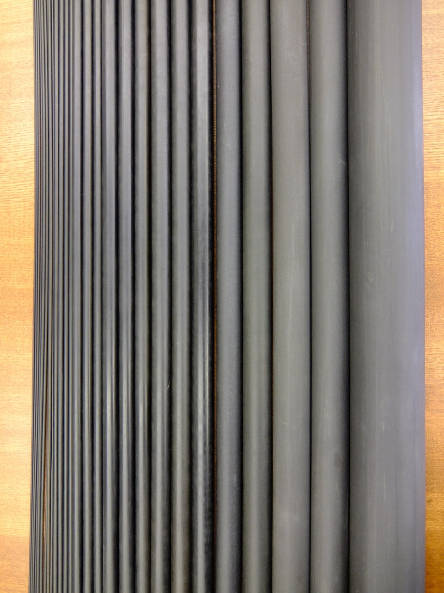 "PURE BLACK" UNPOLISHED RODS which contains carbon black for non-discoloration